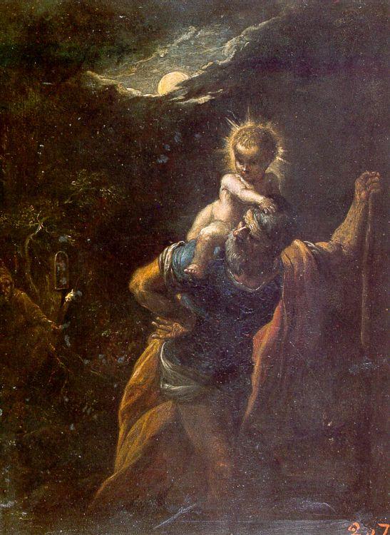 Adam  Elsheimer St.Christopher oil painting picture